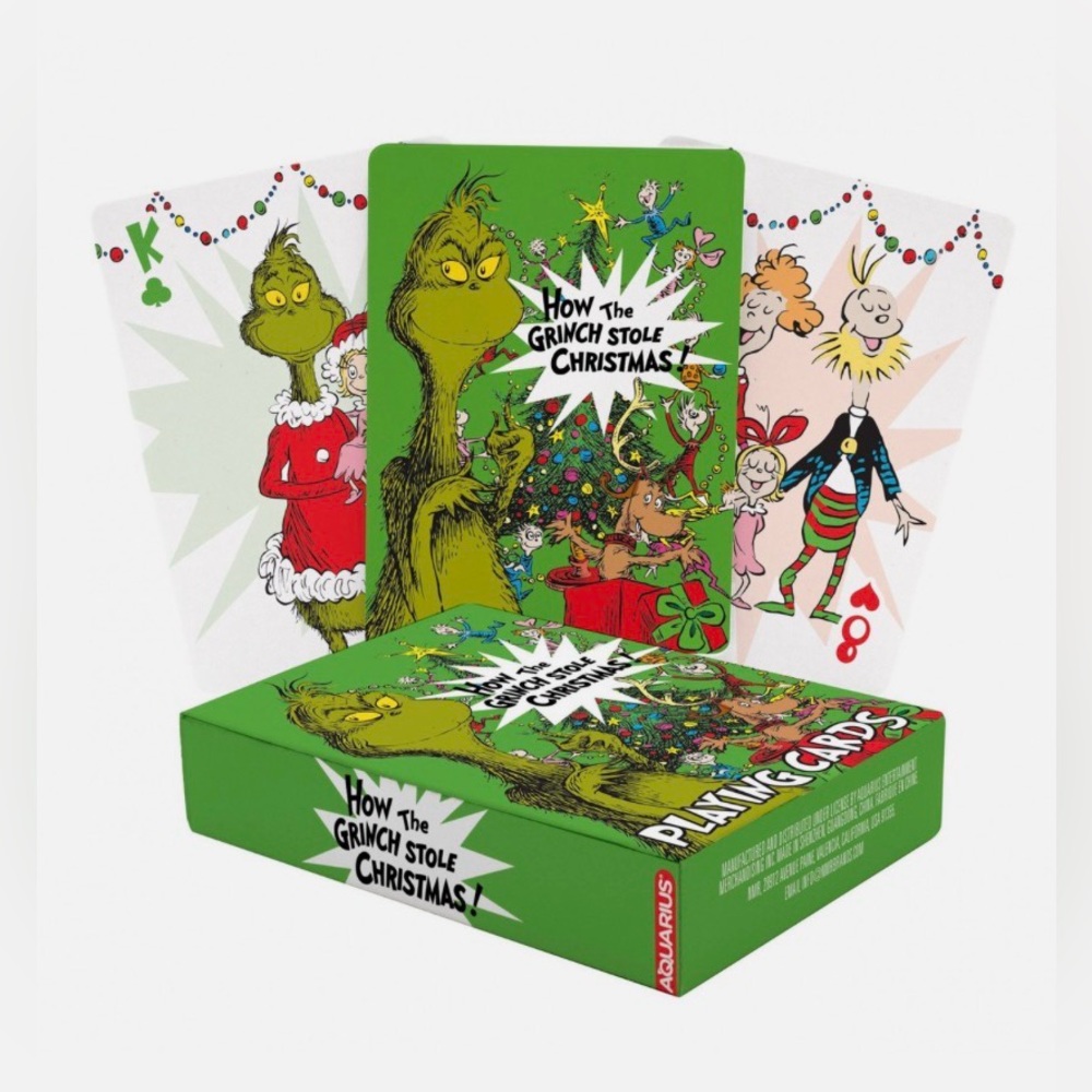 How the Grinch Stole Christmas Playing Cards Aquarius Green